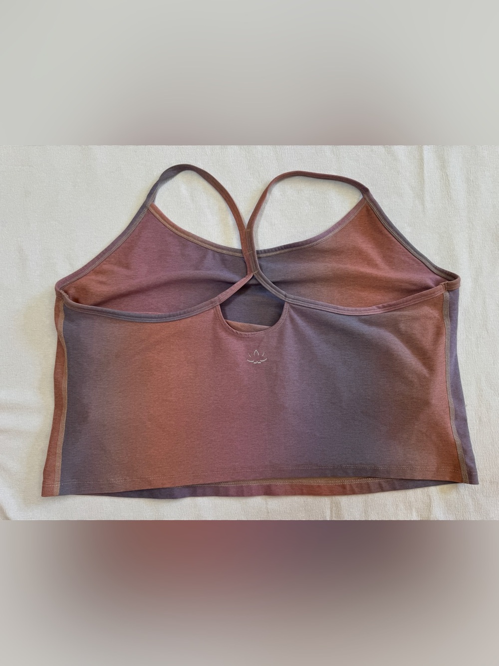 Beyond Yoga Women’s 4X SoftMark Slim Racerback Cropped Tank Bra Mauve Pink - Picture 3 of 8